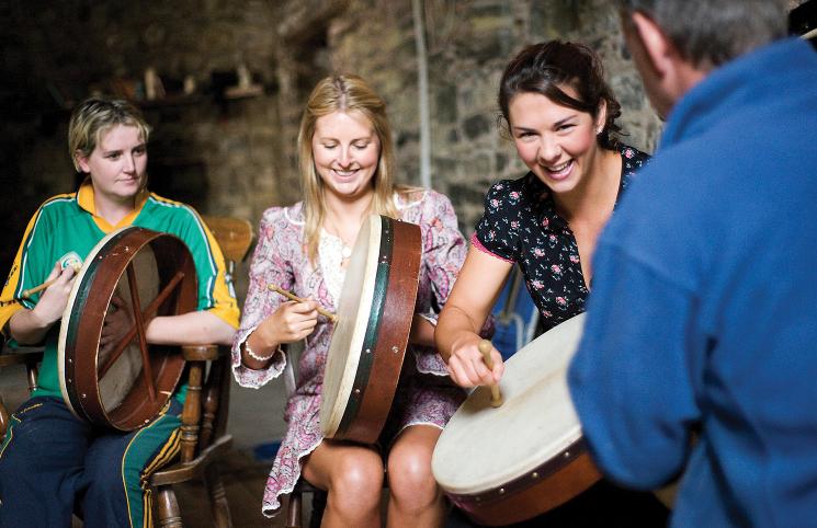 Drummers at Causey Farm