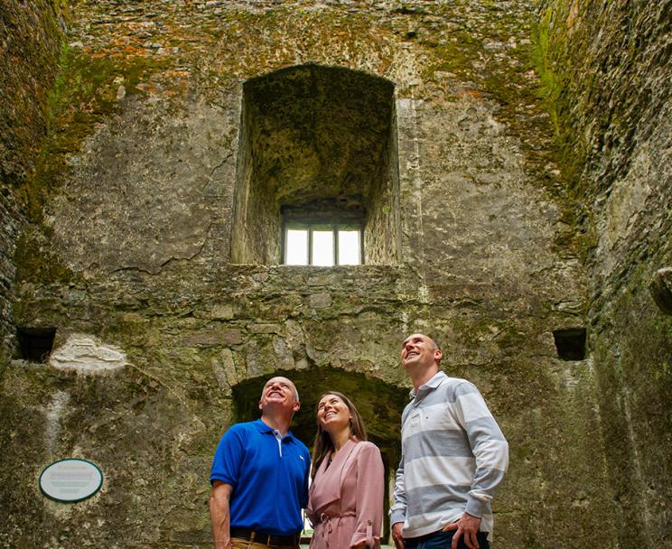 Family in a Castle